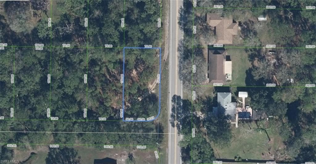 Survey Map. Indicating property boundaries and dimensions for the property
