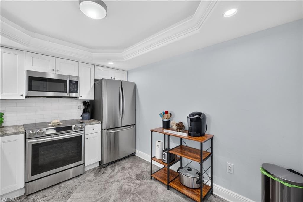 Kitchen with new SS appliances