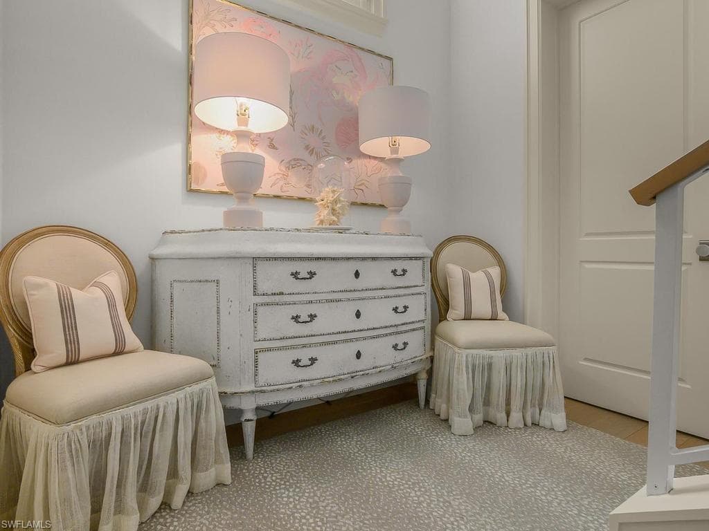 Sitting area outside of guest bedroom.