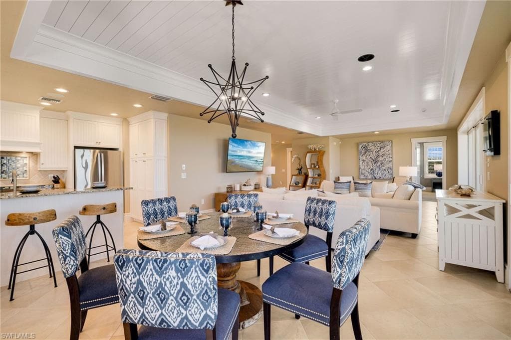 dining in living area - Virtually Edited