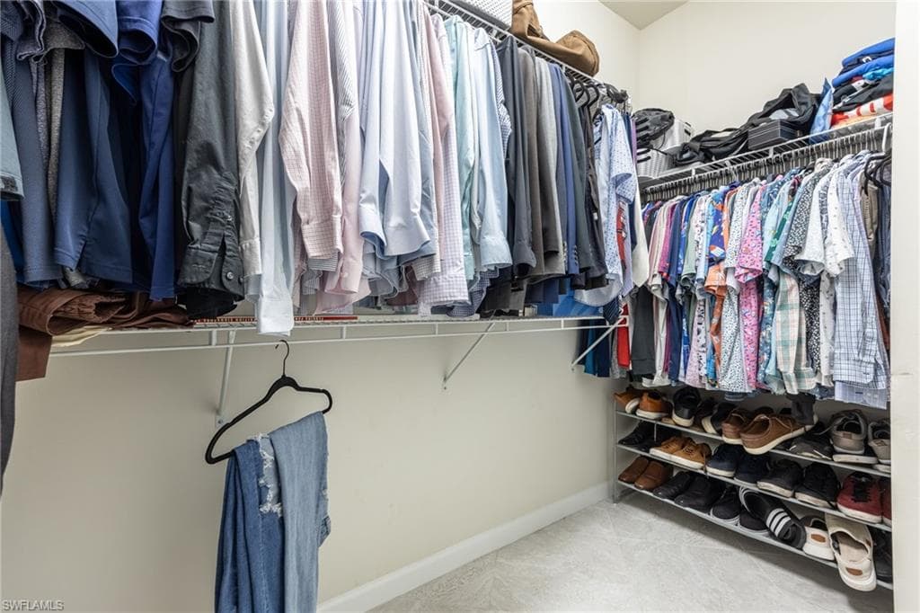 Primary closet