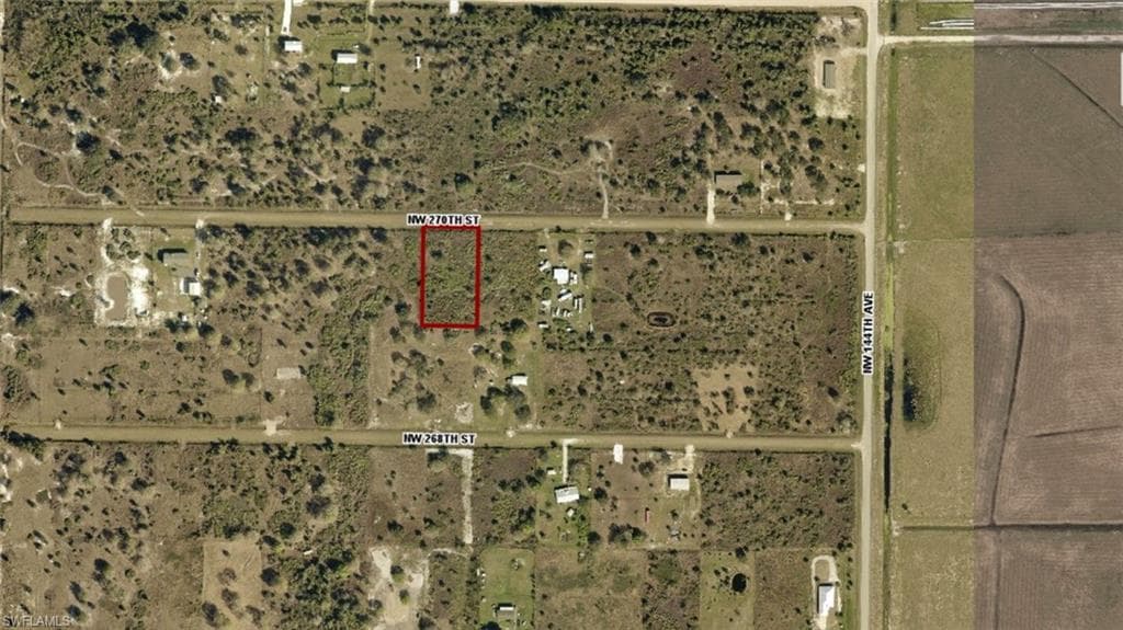 Site Plan. An aerial depiction of the property with surrounding roads and features