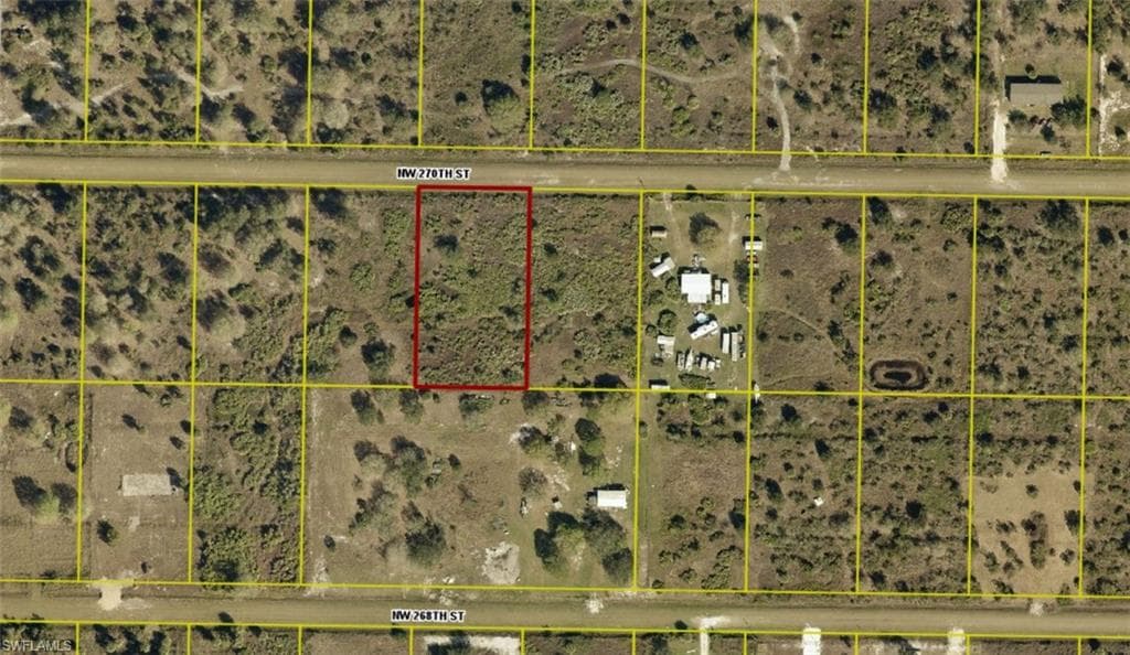 Plat Map. Illustrating the property's boundaries and surrounding parcels relative to NW 278th Street