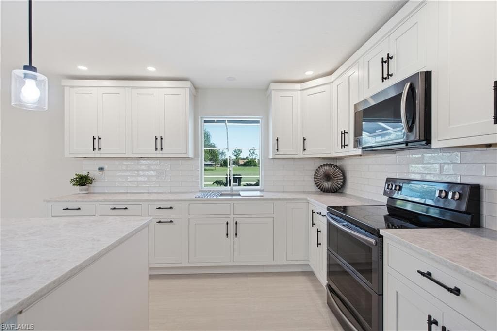 New shaker cabinets, soft close hardware